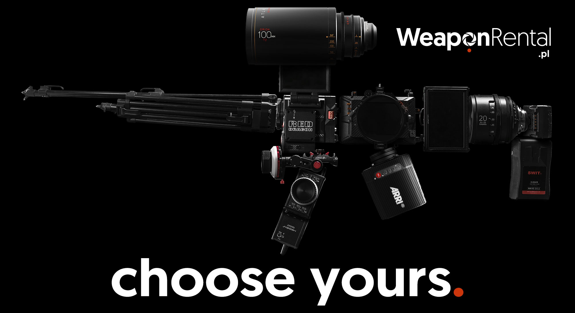 wypożyczalnia kamer Red Dragon Arri Alexa Mini Weapon Rental